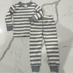 Hanna Andersson Kids Striped Long John Pajama Set, 3T 90cm